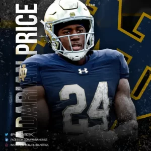 Top 10 Best Kick Returners in College Football 2025-2026 Rankings Jadarian-Price-Notre-Dame-Fighting-Irish