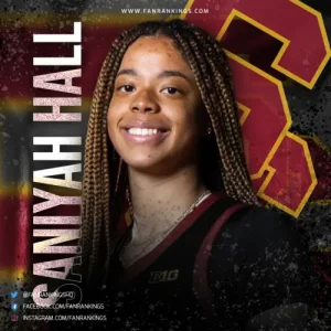 Top 10 Women’s Freshmen College Basketball 2026-2027 Rankings Saniyah-Hall-USC-Trojans