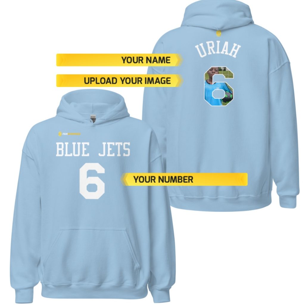 Special Blue Jets Team Jersey Fan Rankings Hoodie